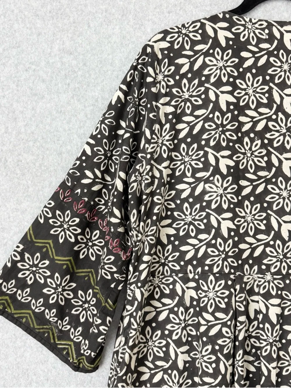 Gudrun Sjoden Dress Size Medium Oversized Floral Button Front Lagenlook Kaftan - Picture 11 of 16